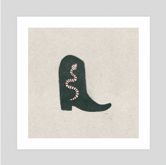 Snakeskin Boot Print